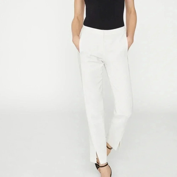 BCBGMaxAzria - Light Blue - Kurra Straight Leg Dress Pants  with slit - Size 8 - Picture 2 of 5